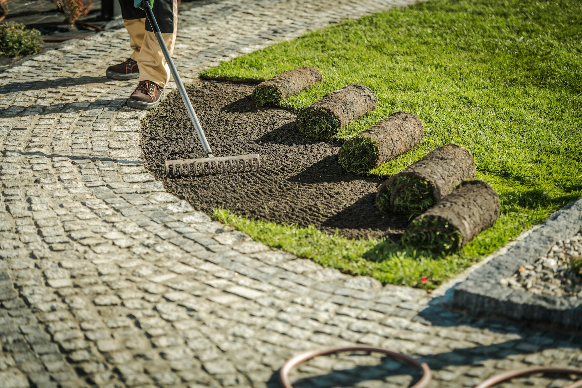 Garden Grass Turfs Installation